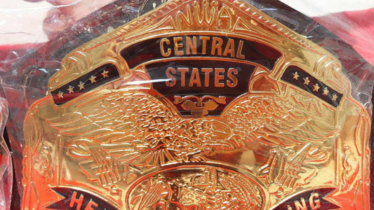 NWA CENTRAL STATES HEAVYWEIGHT ZINC Championship Belt