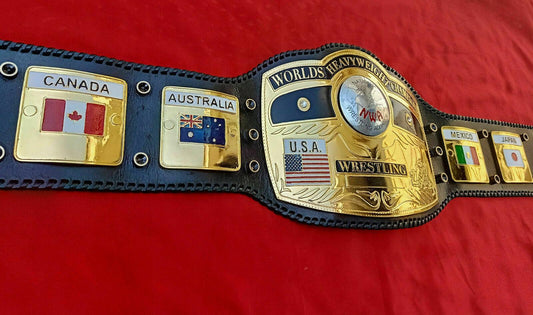NWA DOMED GLOBE HEAVYWEIGHT Zinc Championship Belt
