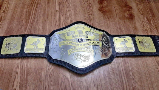 NWA NATIONAL HEAVYWEIGHT Brass Championship Belt