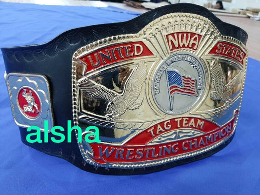 NWA UNITED STATES TAG TEAM Zinc Championship Belt