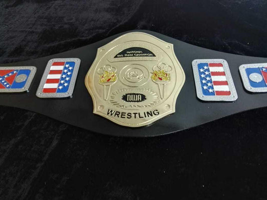 NWA NATIONAL TAG TEAM Zinc Championship Belt