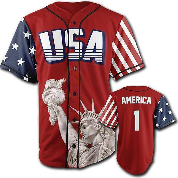 USA Liberty Baseball Jersey - Greater Half