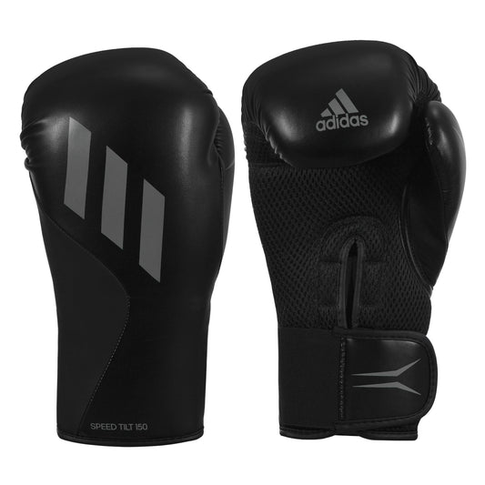 color:Black/Grey::Adidas Speed Tilt 150 Boxing Training Gloves main view