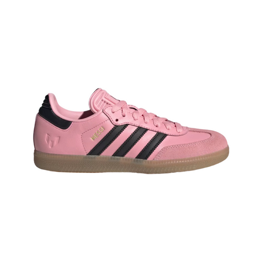 ADIDAS JR MESSI SAMBA SHOES- Light Pink/Black