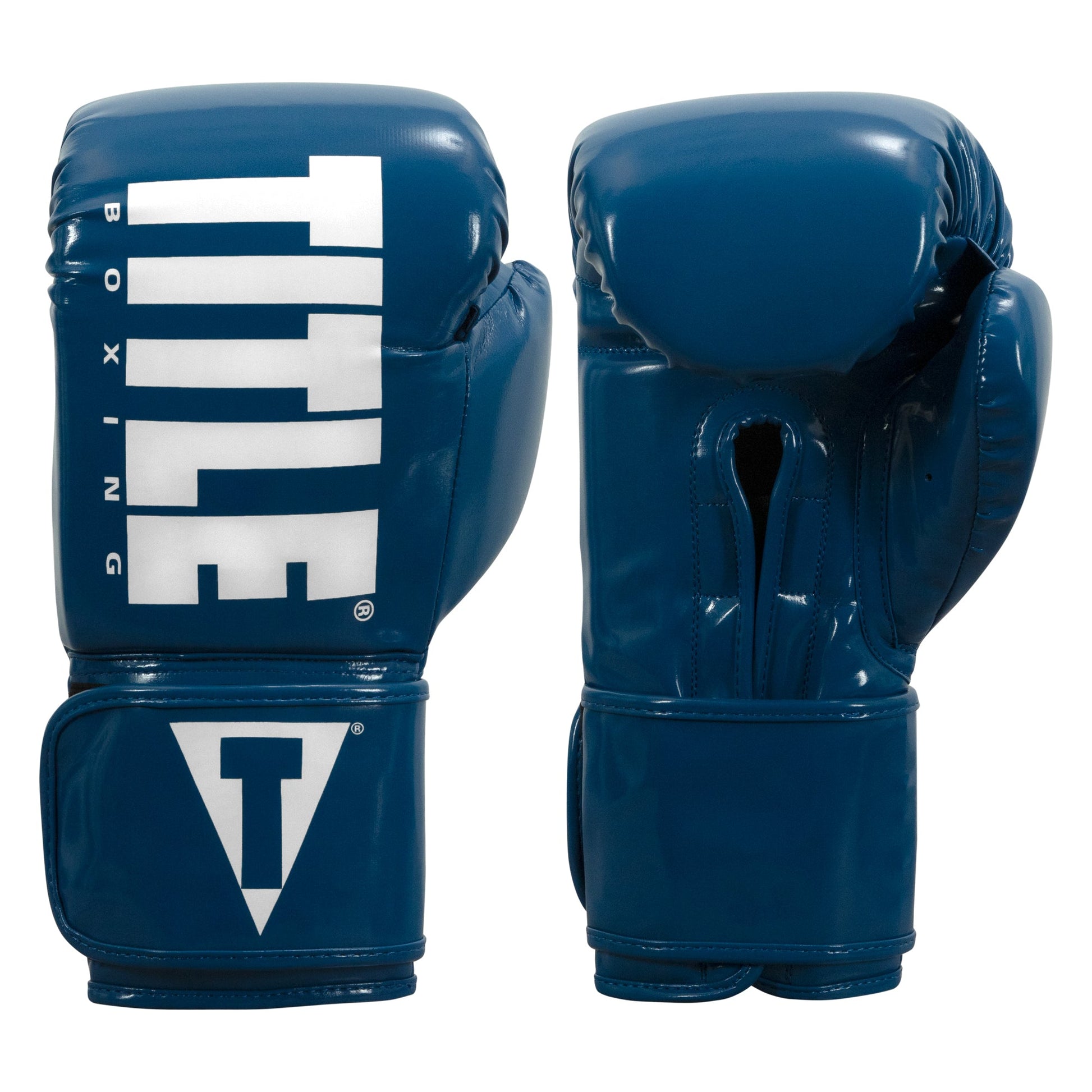 color:Blue/White::TITLE Boxing Inferno Intensity Elastic Training Gloves