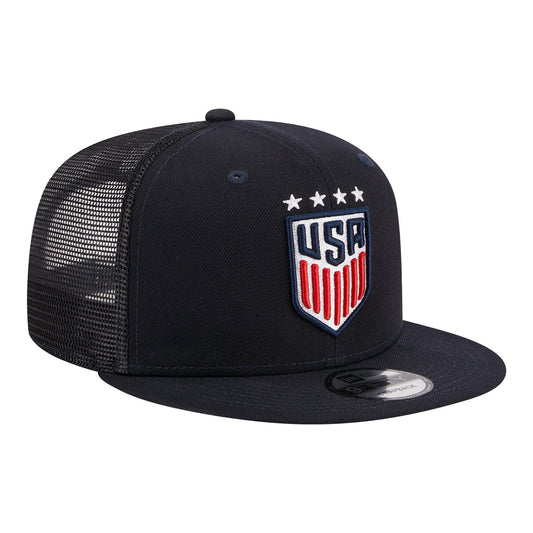 Adult New Era USWNT 9Fifty Classic Trucker Navy Hat