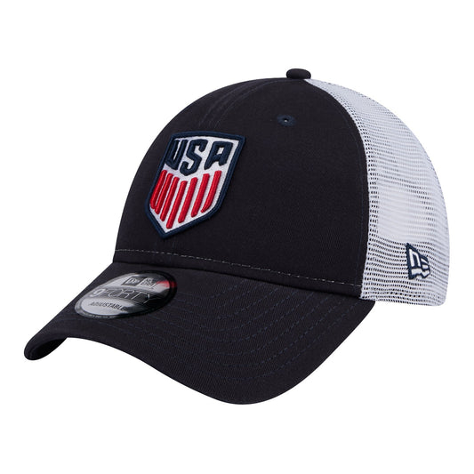 Adult New Era USMNT 9Forty Trucker Navy Hat
