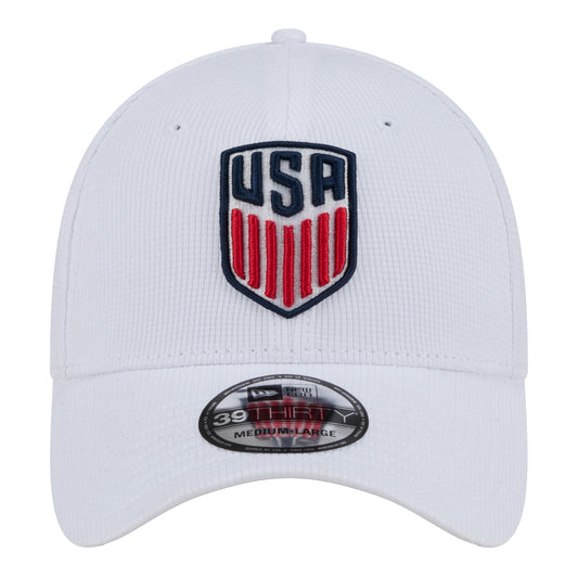 Adult New Era USMNT 39Thirty Active White Hat