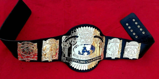 USWA UNIFIED HEAVYWEIGHT 24K GOLD Zinc Championship Belt
