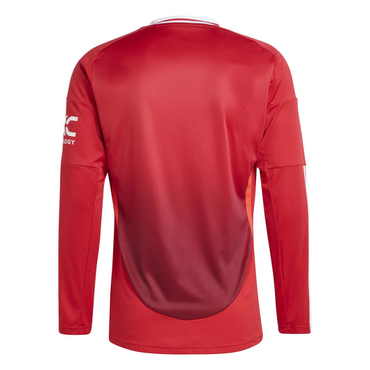 adidas 2024-25 Manchester United Men's Stadium Home Long-Sleeve Jersey