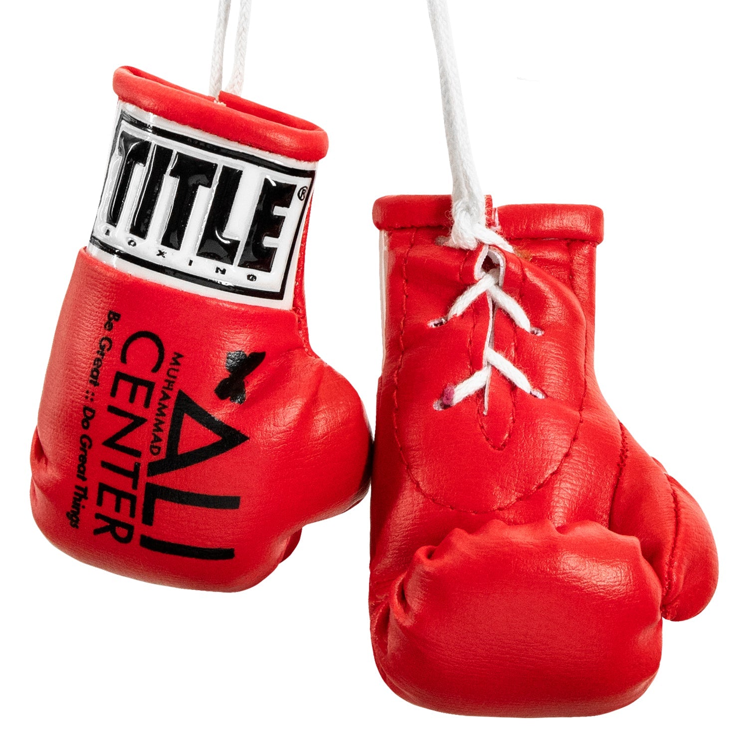 color:red::Ali Center Mini Boxing Gloves main view