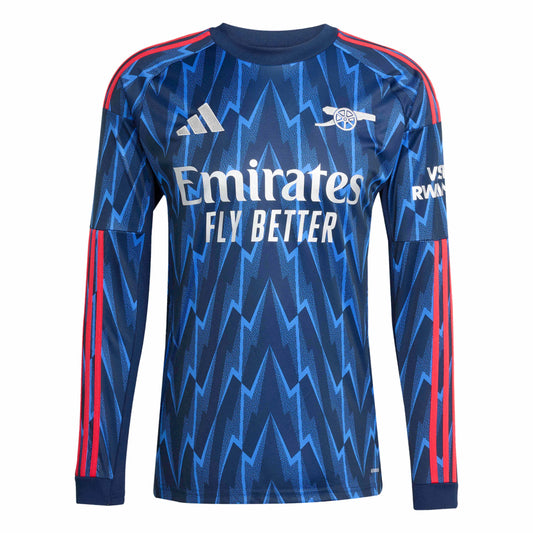 adidas 2025-26 Arsenal Men's Stadium Away Long-Sleeve Soccer Jersey (Front)