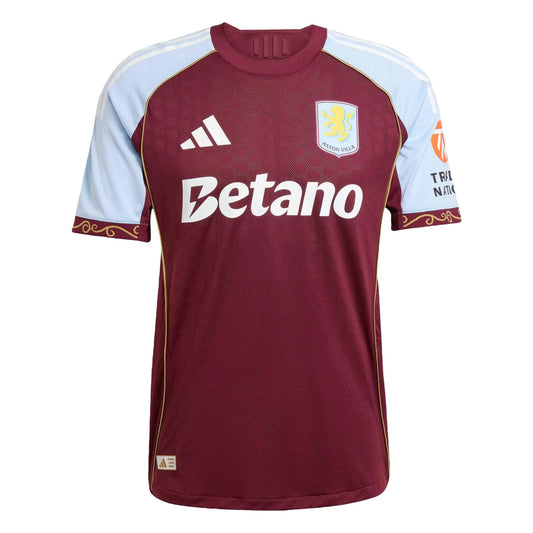 adidas 2025-26 Aston Villa Men's Authentic Home Soccer Jersey (Front)