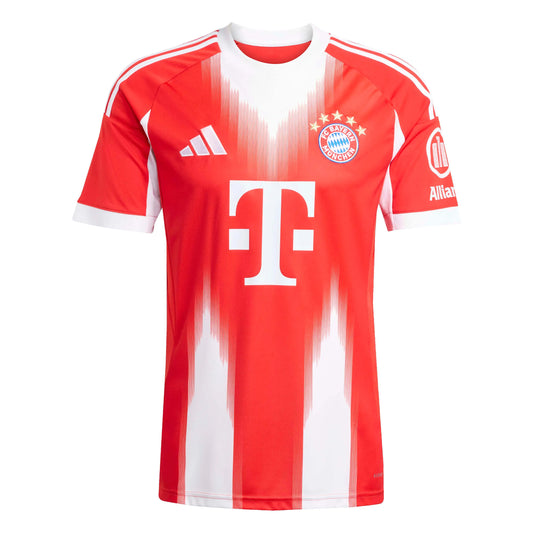 adidas 2025-26 Bayern Munich Men's Stadium Home Soccer Jersey (Front)