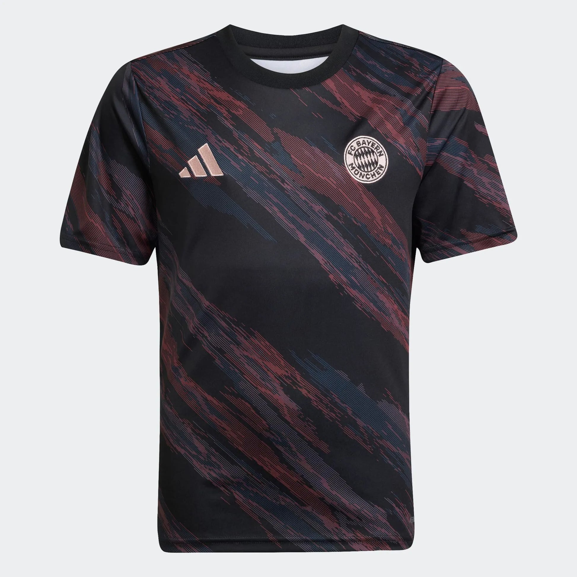 adidas 2025-26 Bayern Munich Youth Pre-Match Soccer Jersey (Front)