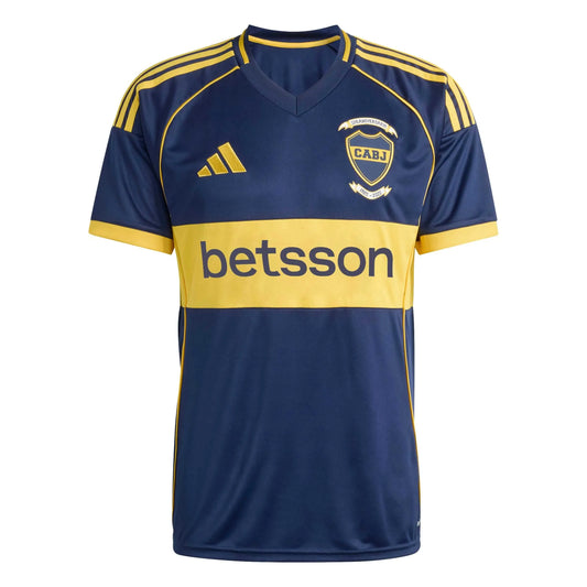 adidas 2025-26 Boca Juniors Men's Stadium Home Soccer Jersey (Front)