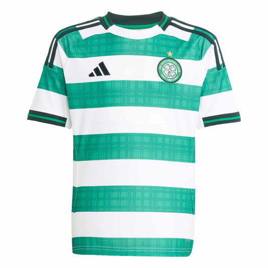 adidas 2025-26 Celtic Youth Stadium Home Soccer Jersey (Front)