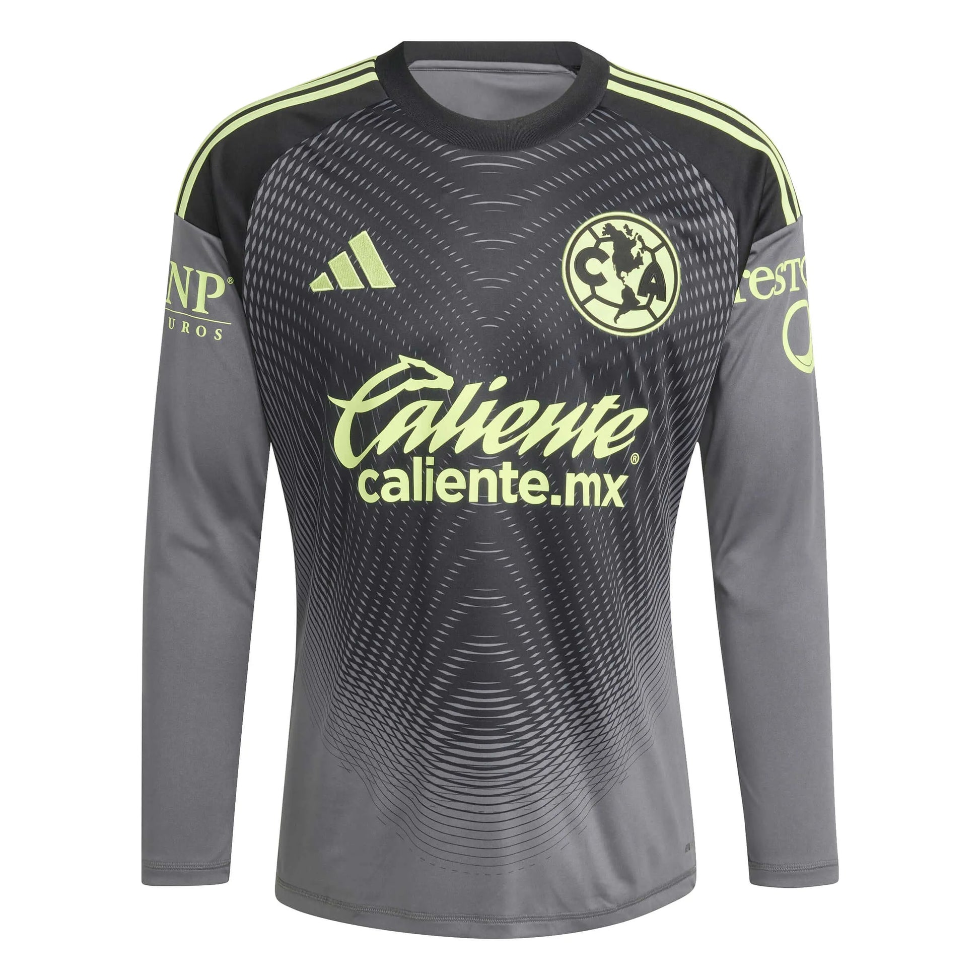 adidas 2025-26 Club America Men's Goalkeeper Long-Sleeve Soccer Jersey (Front)