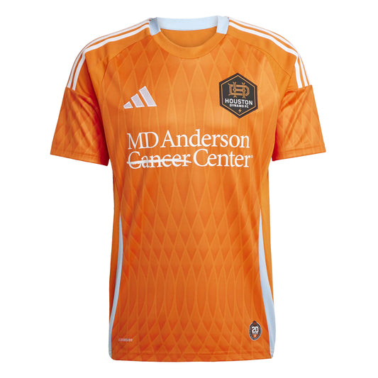 adidas 2025-26 Houston Dynamo Men's Stadium Home Soccer Jersey (Front)