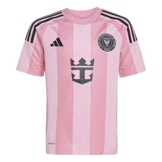 adidas 2025-26 Inter Miami Youth Stadium Home Soccer Jersey (Front)