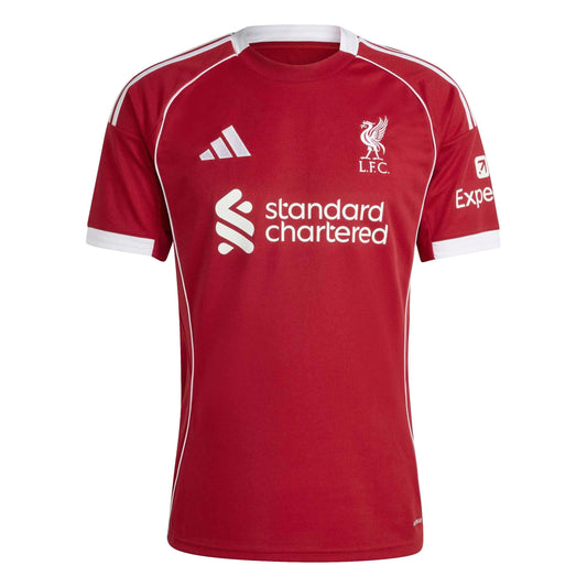 adidas 2025-26 Liverpool Men's Stadium Home Soccer Jersey (Front)