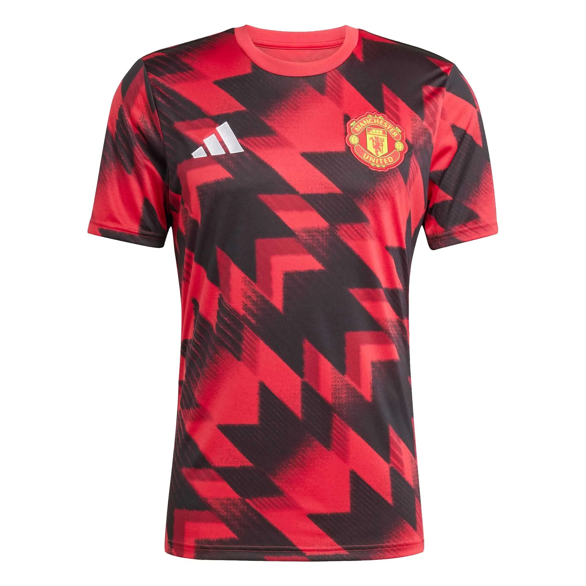 adidas 2025-26 Manchester United Men's Pre-Match Soccer Jersey (Front)