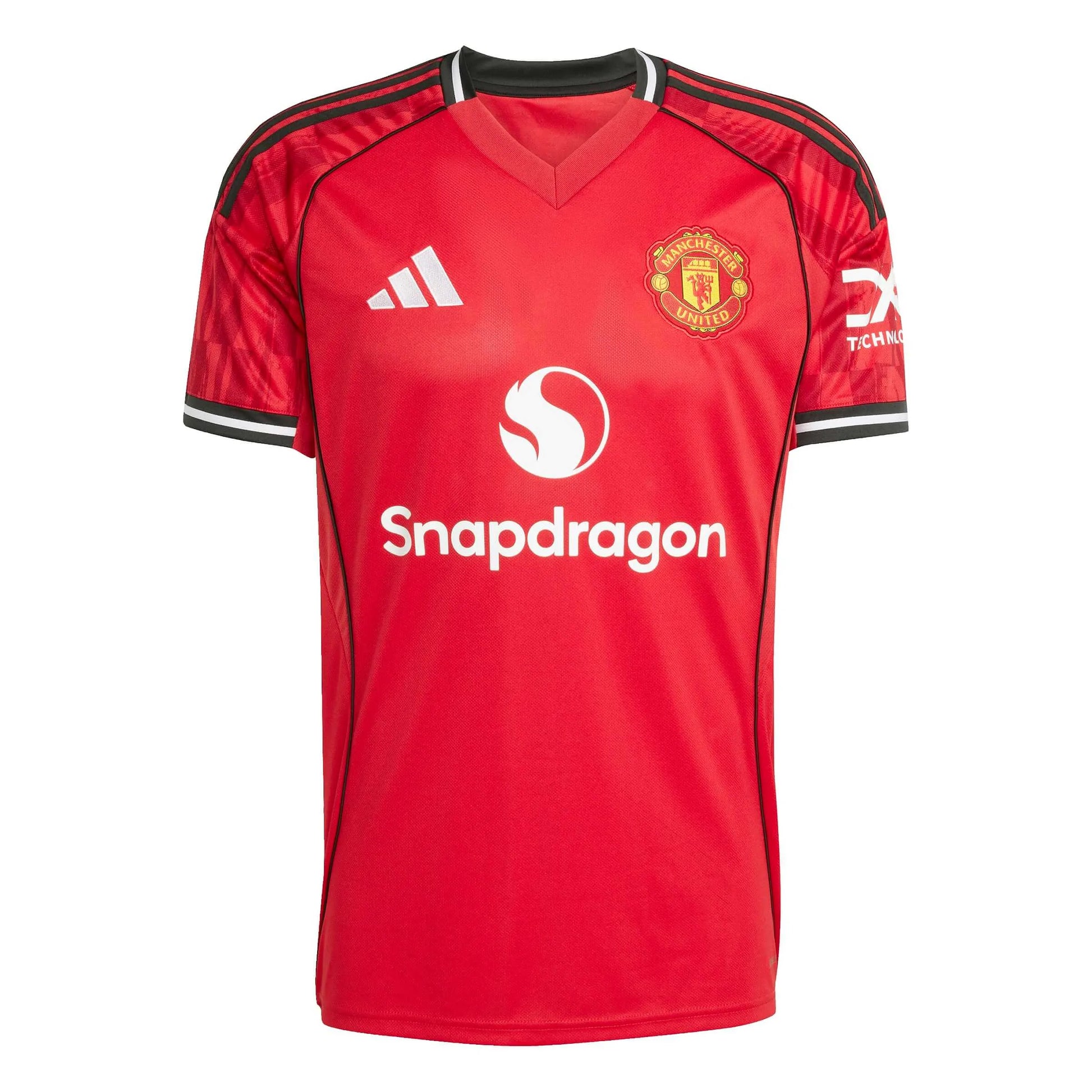 adidas 2025-26 Manchester United Men's Stadium Home Soccer Jersey (Front)