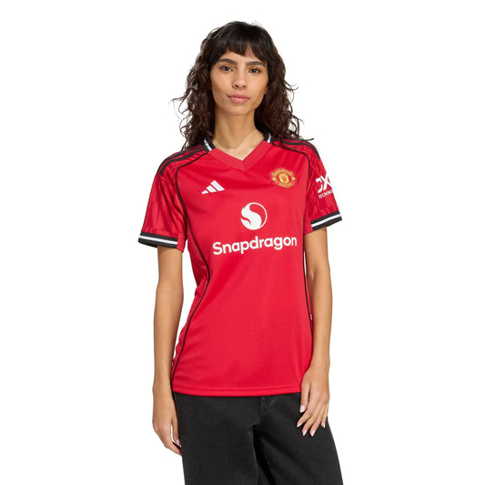 adidas 2025-26 Manchester United Women's Stadium Home Soccer Jersey