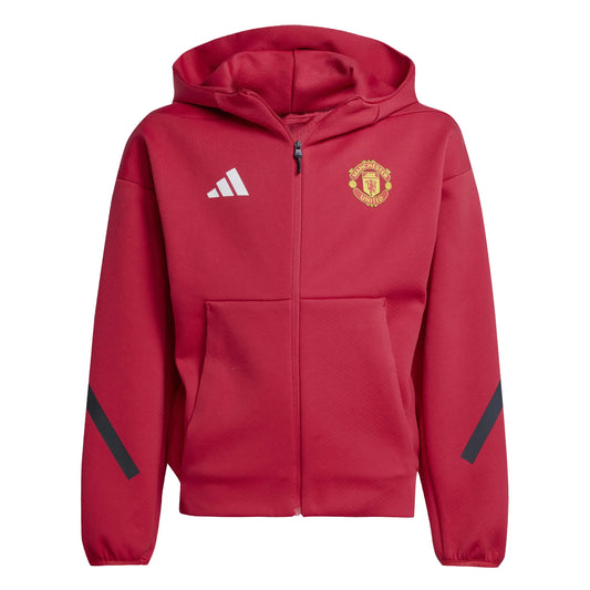 adidas 2025-26 Manchester United Youth Anthem Jacket (Front)