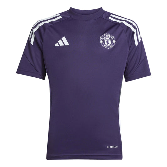 adidas 2025-26 Manchester United Youth Training Soccer Jersey (Front)
