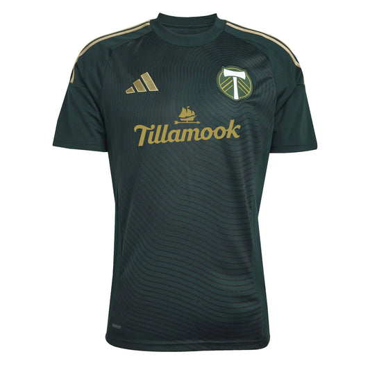adidas 2025-26 Portland Timbers Men's Stadium Home Soccer Jersey (Front)