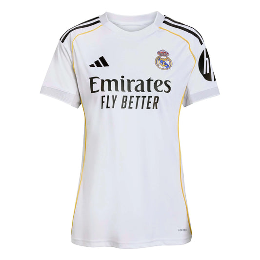 adidas 2025-26 Real Madrid Women's Stadium Home Soccer Jersey (Front)