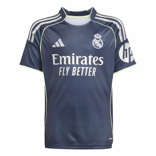 adidas 2025-26 Real Madrid Youth Stadium Away Soccer Jersey (Front)