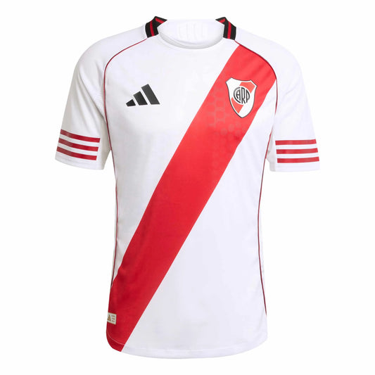 adidas 2025-26 River Plate Men's Authentic Home Soccer Jersey (Front)
