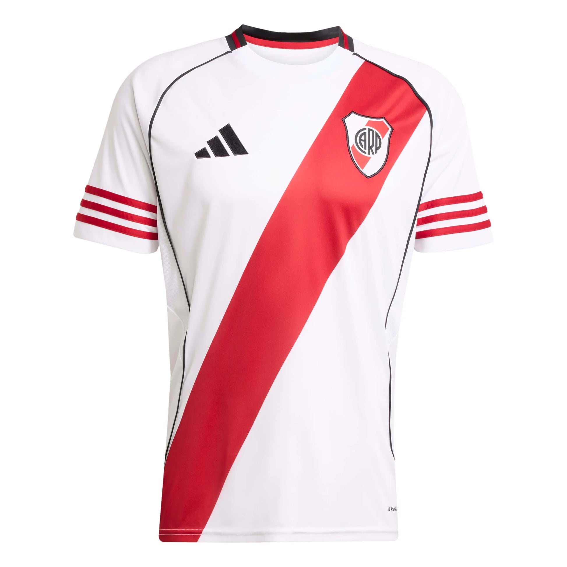 adidas 2025-26 River Plate Men's Stadium Home Soccer Jersey (Front)
