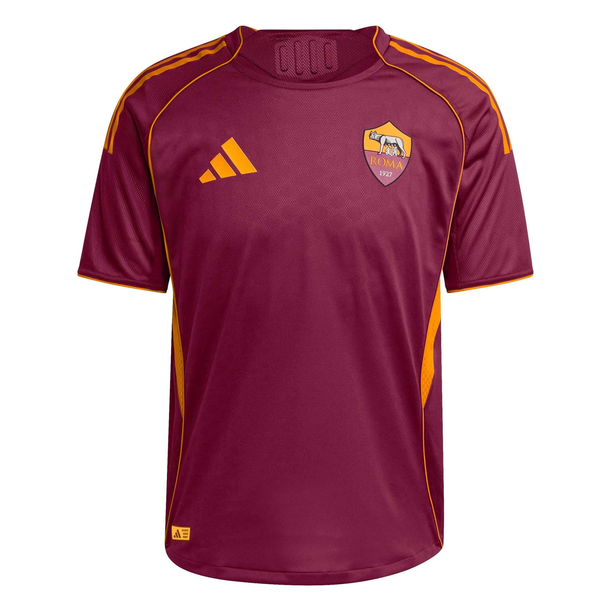 adidas 2025-26 Roma Men's Authentic Home Soccer Jersey (Front)