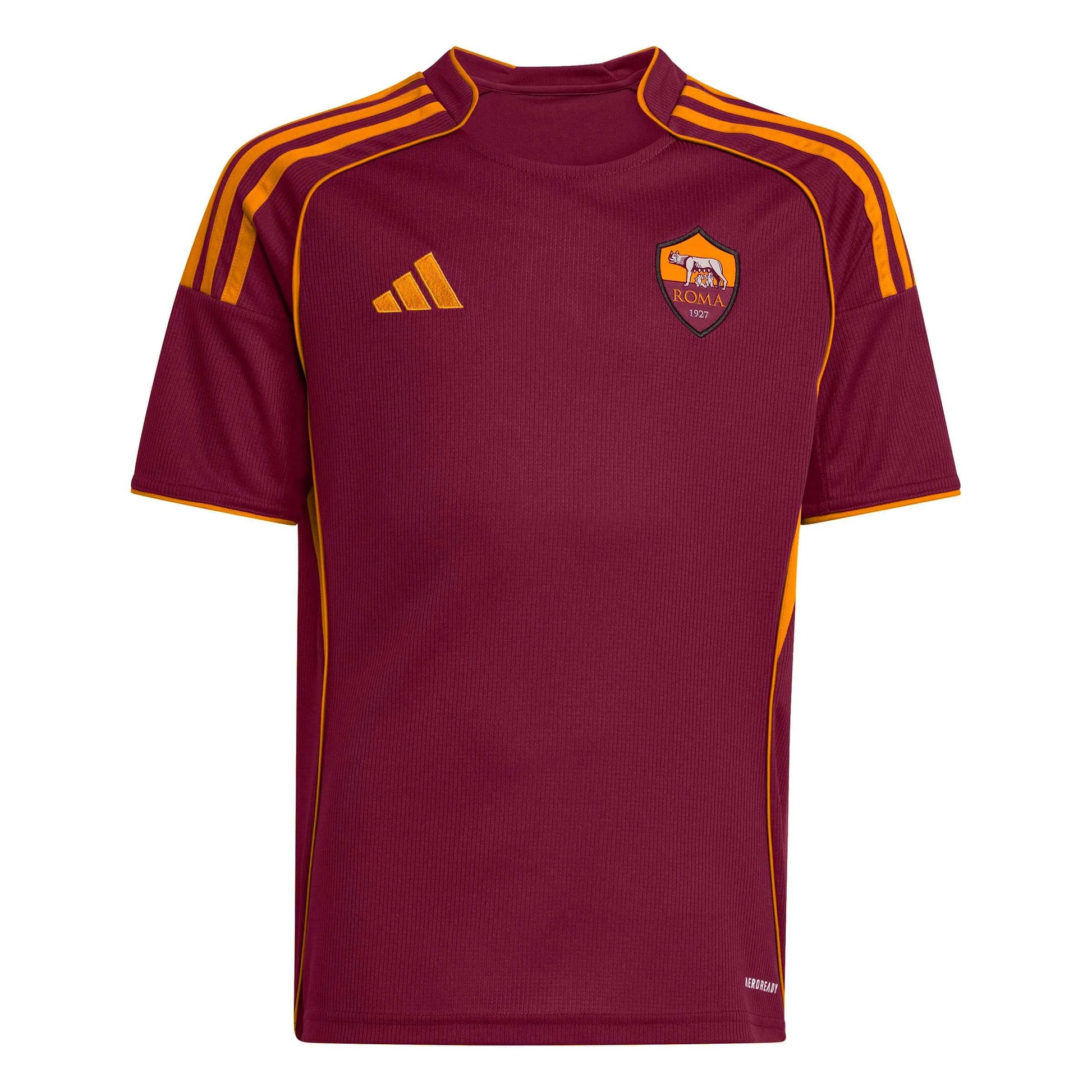 adidas 2025-26 Roma Youth Stadium Home Soccer Jersey (Front)
