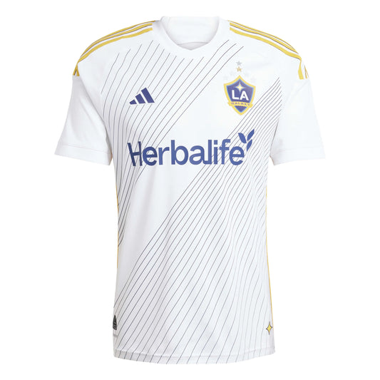 adidas 2025 LA Galaxy Men's Authentic Home Soccer Jersey (Front)