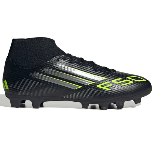 adidas F50 Club Mid Firm-Multi Ground Soccer Cleats - Electric Stealth Pack (FA25) (Side 1)