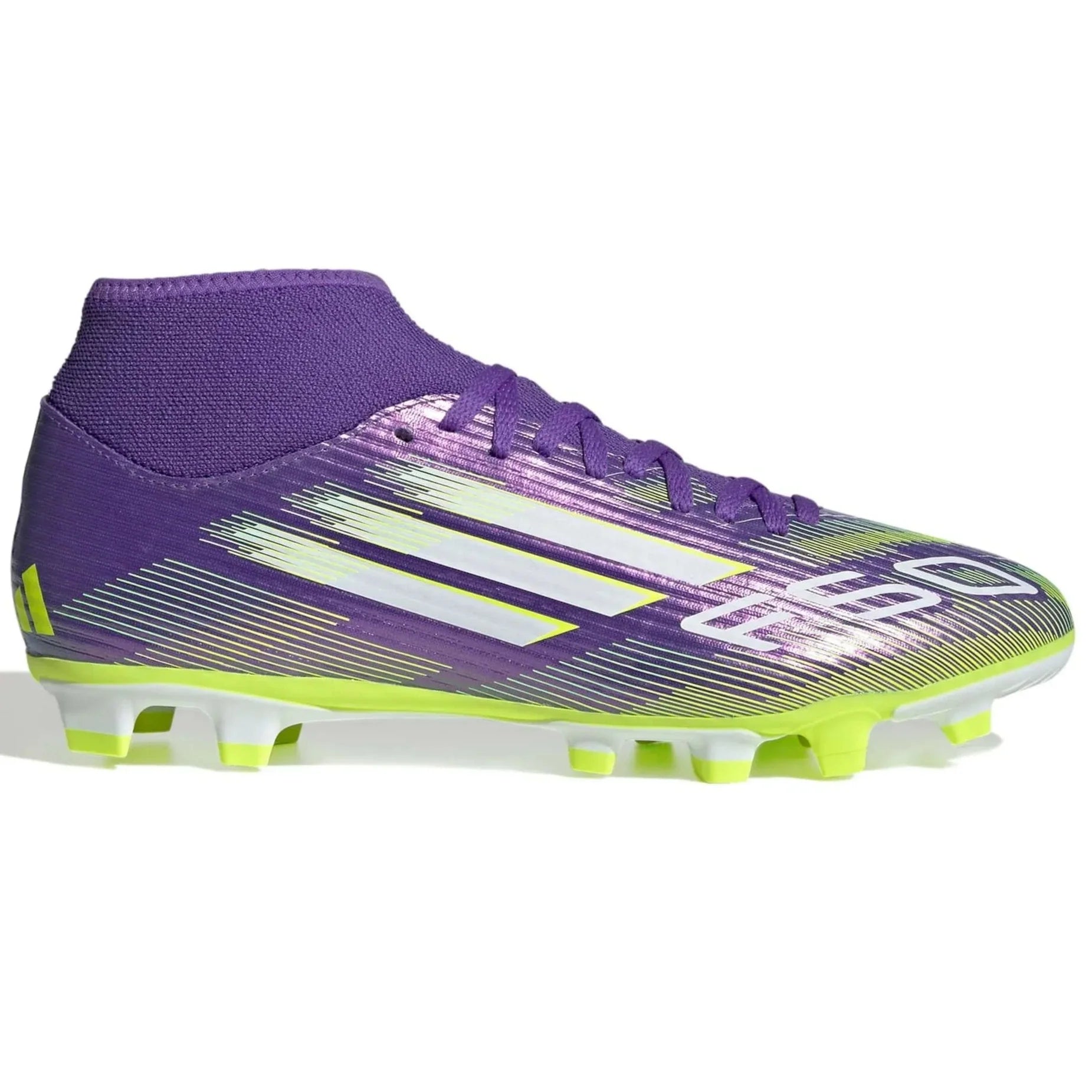 adidas F50 Club Mid Firm-Multi Ground Soccer Cleats - Radiant Blaze Pack (Side 1)