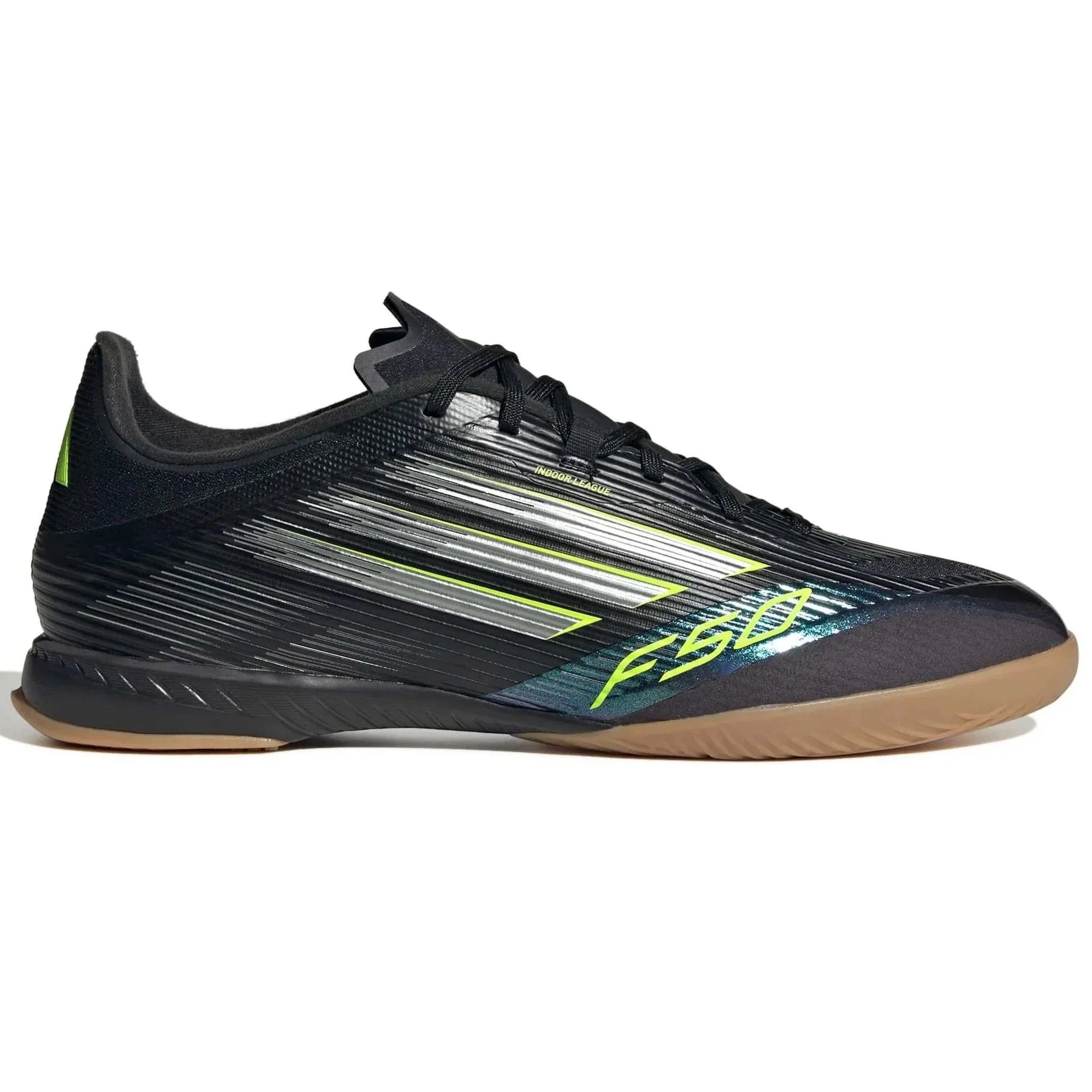 adidas F50 League Indoor Soccer Shoes - Electric Stealth Pack (FA25) (Side 1)