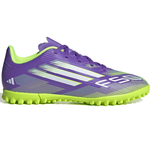 adidas JR F50 Club Turf Soccer Shoes - Radiant Blaze Pack (FA25) (Side 1)