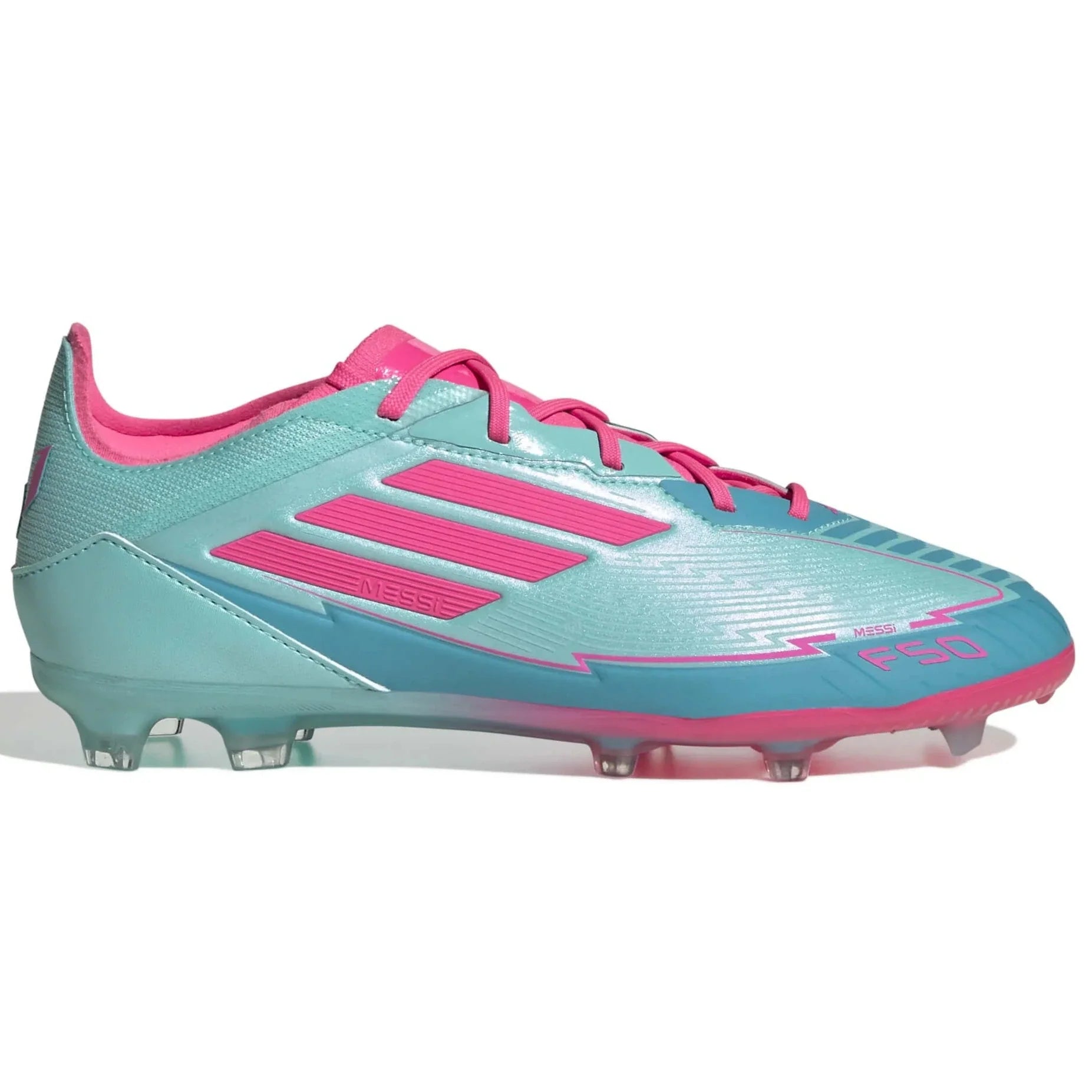 adidas JR F50 Elite Messi Firm Ground Soccer Cleats - MP2 Pack (SU25) (Side 1)