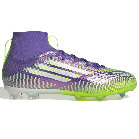 adidas JR F50 Elite Mid Firm Ground Soccer Cleats - Radiant Blaze Pack (FA25) (Side 1)