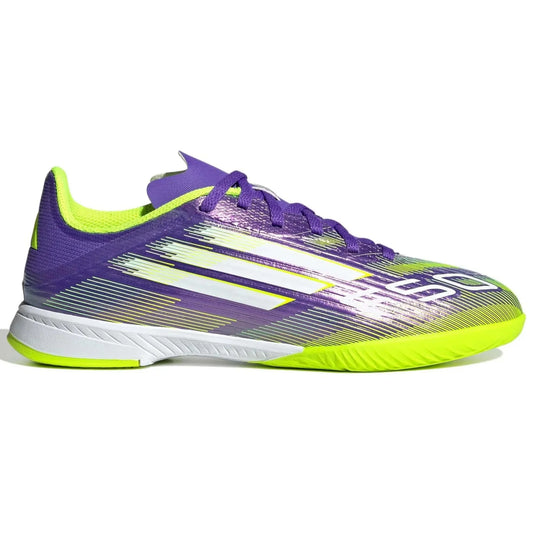 adidas JR F50 League Indoor Soccer Shoes - Radiant Blaze Pack (FA25) (Side 1)