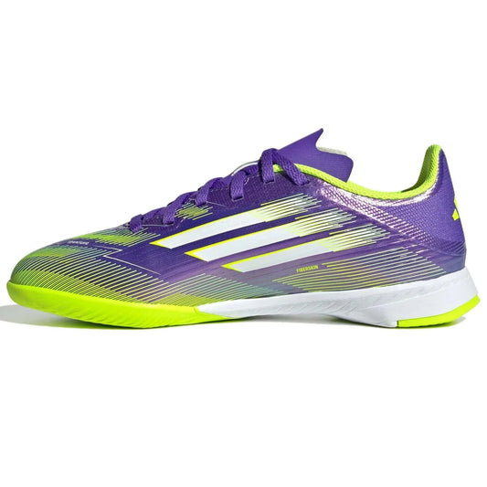 adidas JR F50 League Indoor Soccer Shoes - Radiant Blaze Pack (FA25)