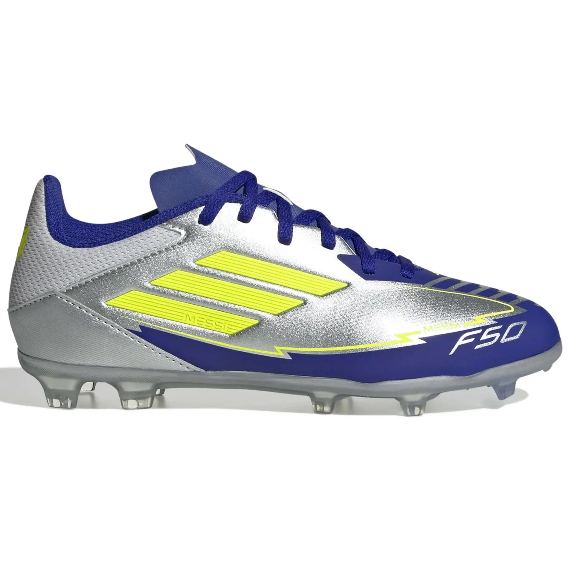 adidas JR F50 League Messi Firm-Multi Ground Soccer Cleats - MP1 Pack (SP25) (Side 1)