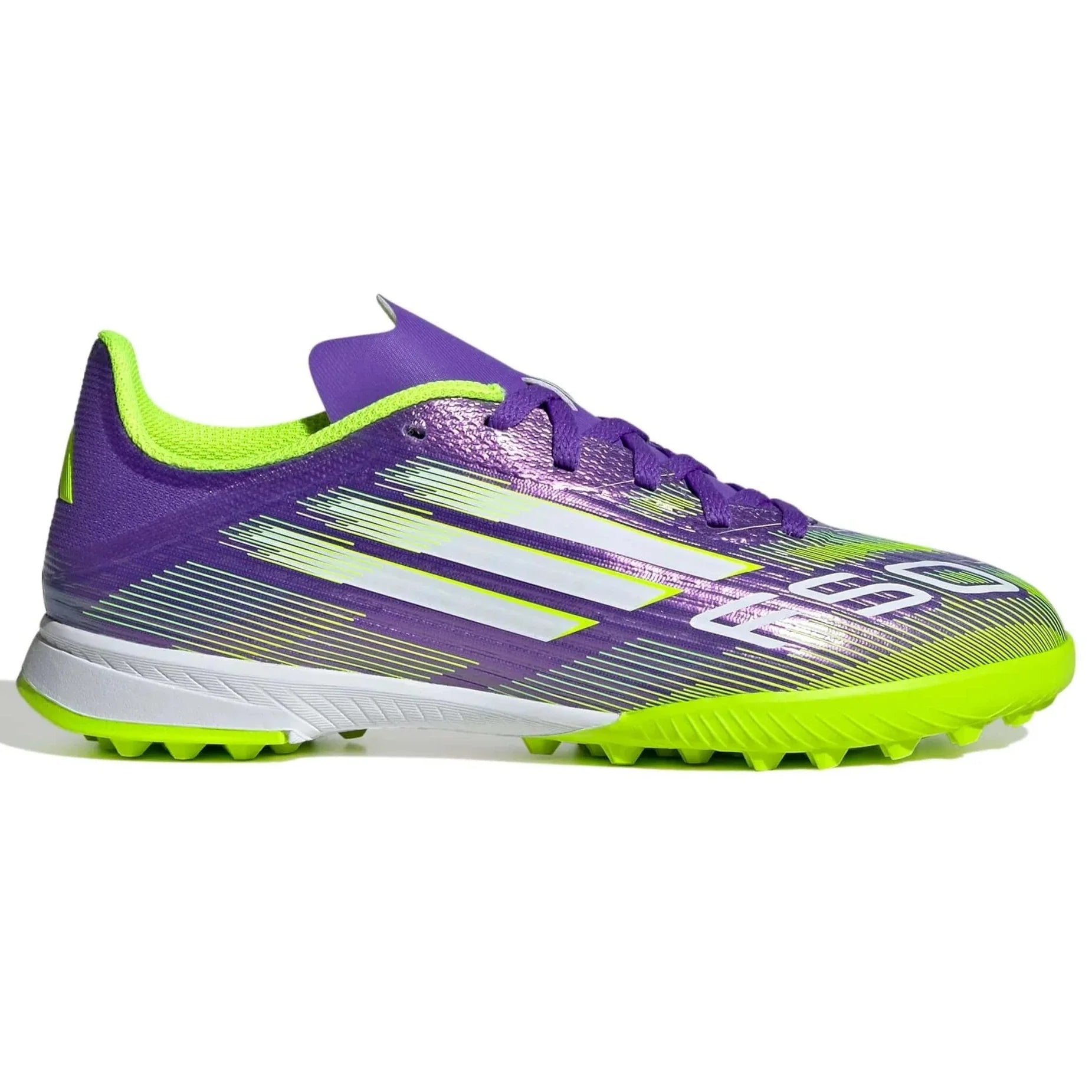 adidas JR F50 League Turf Soccer Shoes - Radiant Blaze Pack (FA25) (Side 1)