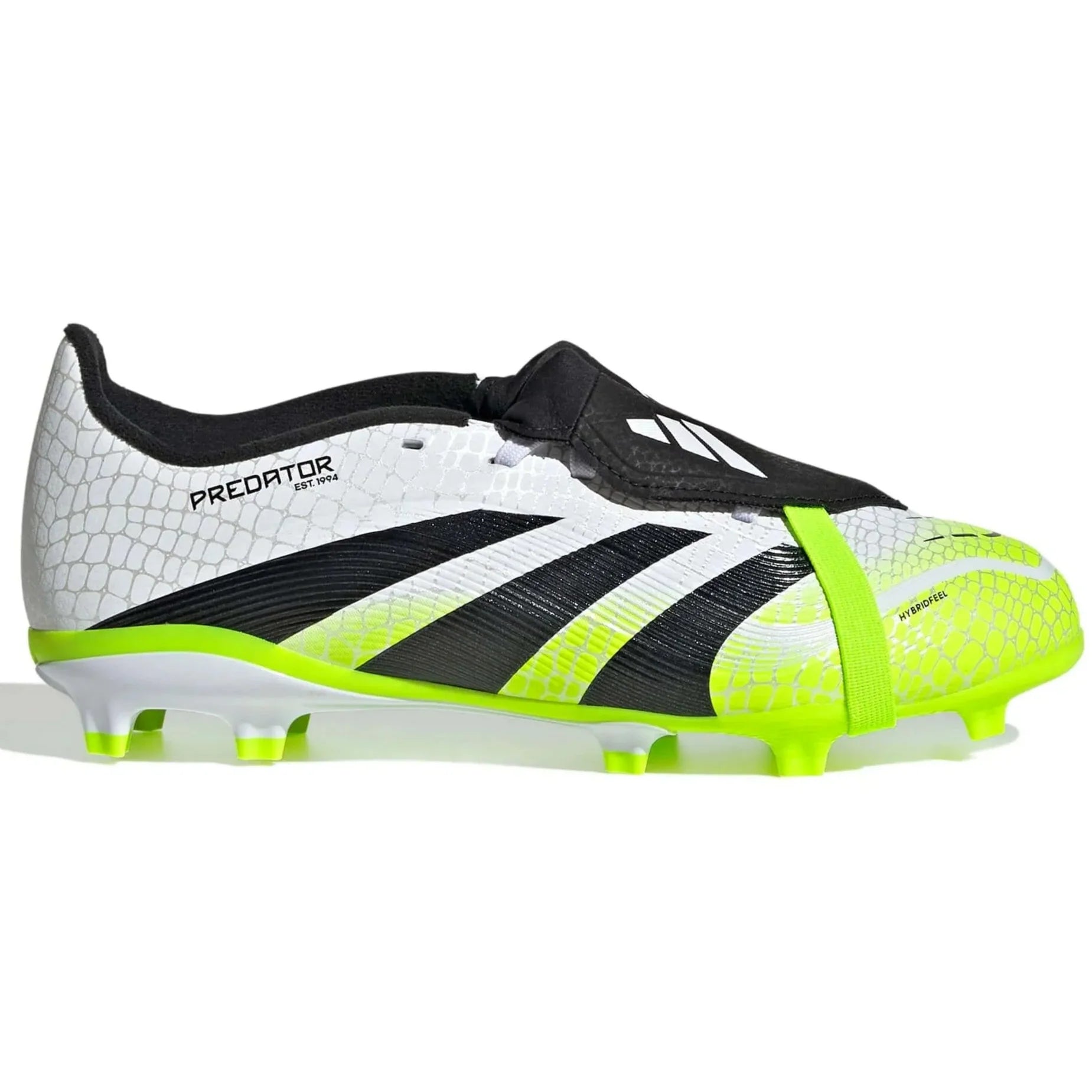 adidas JR Predator League Fold-Over Tongue Firm-Multi Ground Soccer Cleats - Radiant Blaze Pack (FA25) (Side 1)