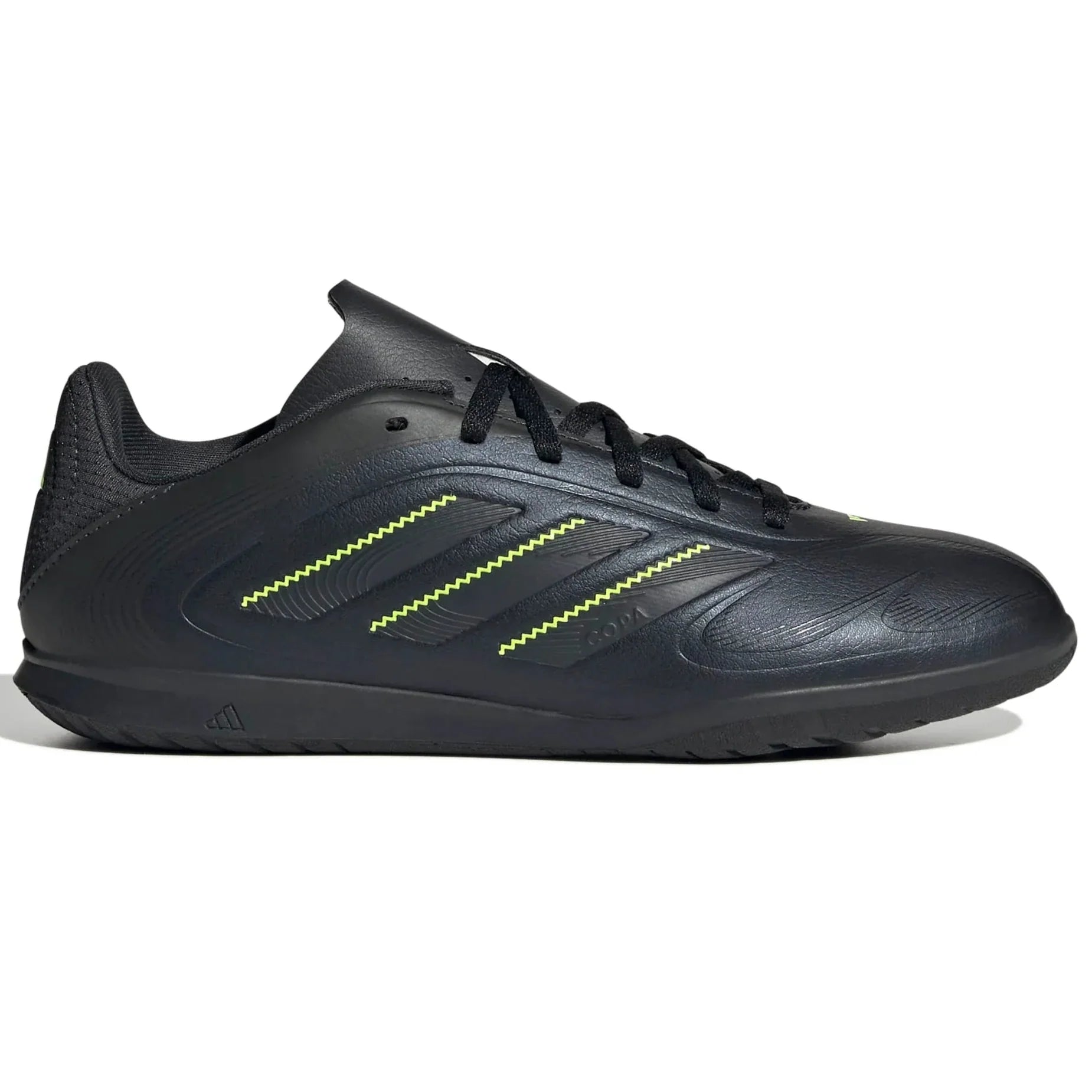 adidas Kids Copa Pure III Club Indoor Soccer Shoes - Electric Stealth Pack (FA25) (Side 1)